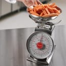 San Jamar SCDLB2 Escali 2 lb Dial Scale w/ Removable Platform - 6" x 6", Stainless thumbnail 5