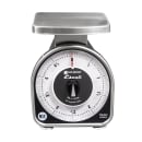 San Jamar SCMDL5 Escali 5 lb Mechanical Dial Scale - 4 5/8" x 6", Stainless Steel thumbnail 2