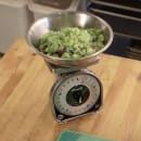 San Jamar SCMDL5 Escali 5 lb Mechanical Dial Scale - 4 5/8" x 6", Stainless Steel thumbnail 9