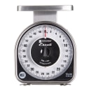 San Jamar SCMDL50 Escali 50 lb Mechanical Dial Scale - 4 5/8" x 6", Stainless Steel thumbnail 3