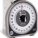 San Jamar SCMDL50 Escali 50 lb Mechanical Dial Scale - 4 5/8" x 6", Stainless Steel thumbnail 4