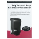 San Jamar SF1300TBK 1300 mL Wall-Mount Foam Soap Dispenser - Manual, Black Pearl thumbnail 6