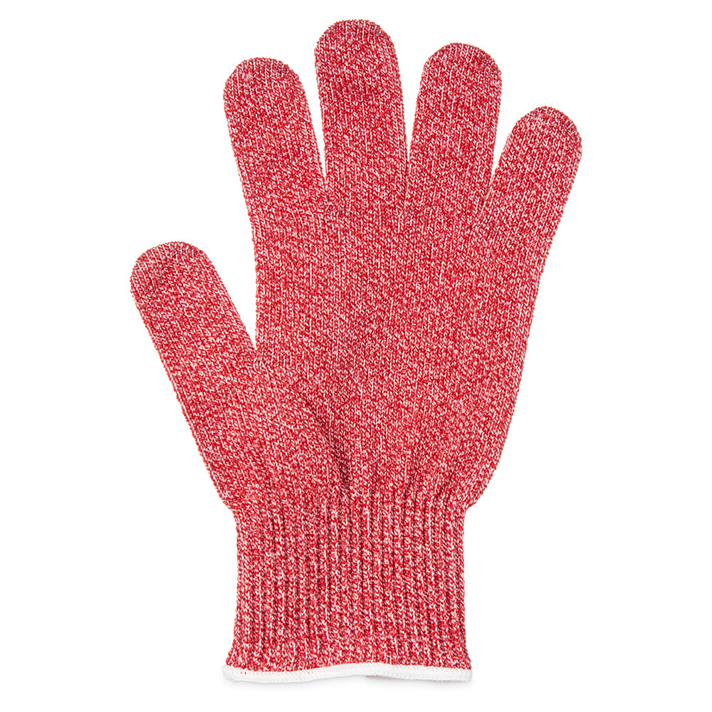 San Jamar SG10-RD-L Large Cut Resistant Glove - Synthetic Fiber, Red
