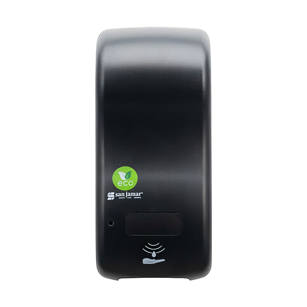 San Jamar SH900REBK Wall Mount Touch Free Liquid Soap Dispenser - Battery Operated, Black
