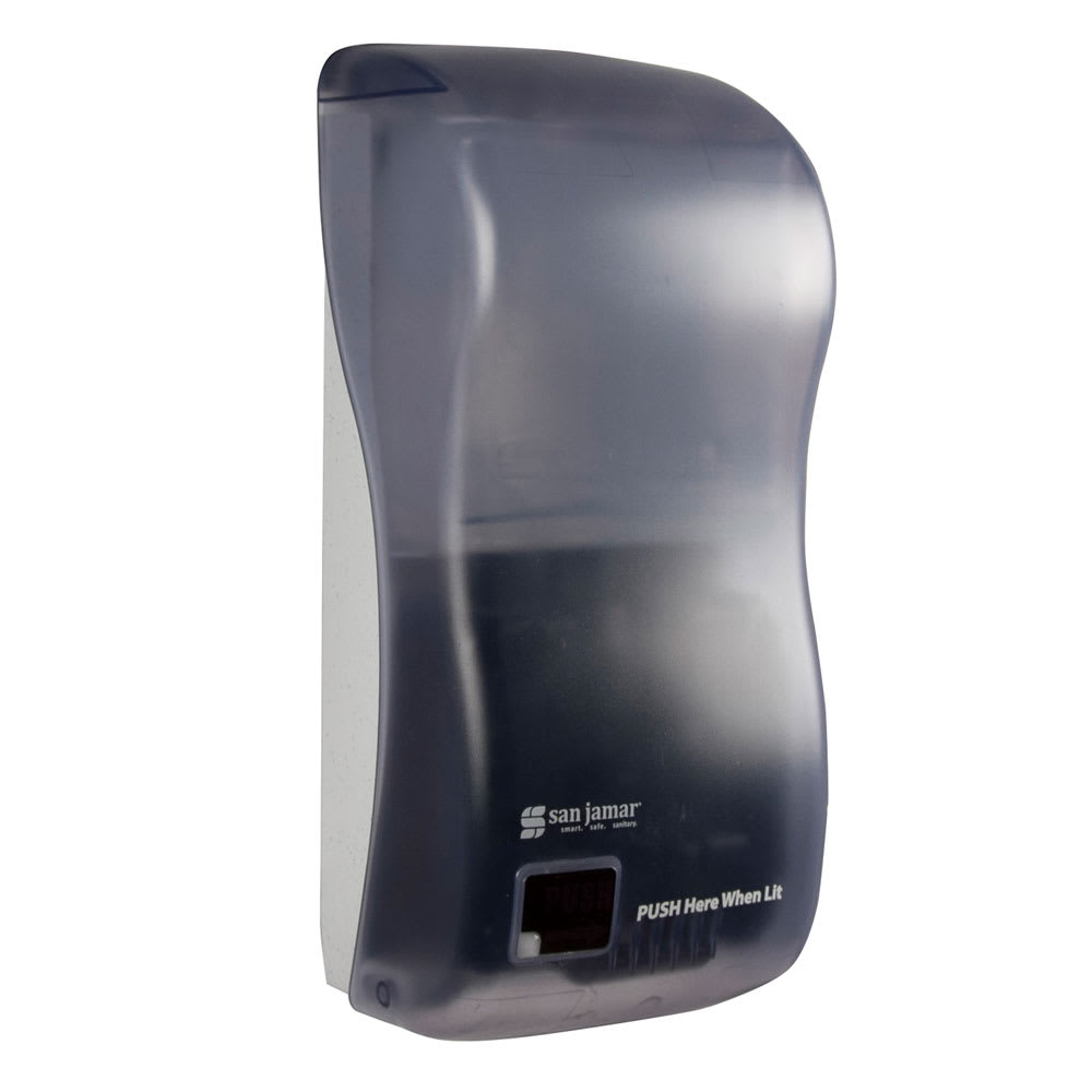 San Jamar SH900TBL 900-mL Wall-Mount Soap & Hand Sanitizer Dispenser - Automatic, Arctic Blue