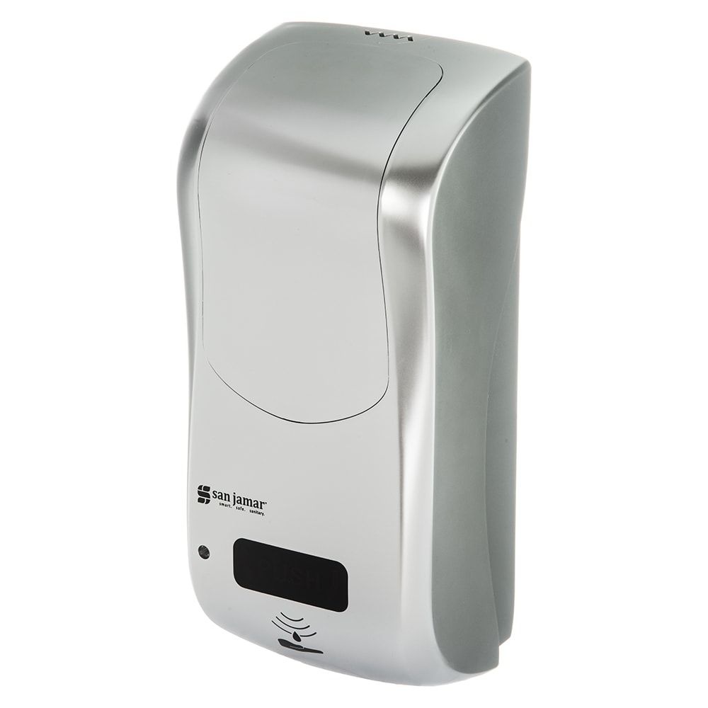 San Jamar SHF970SS Wall Mount Touch Free Foam Soap Dispenser - 5 3/4" x 12 1/4", Stainless