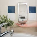 San Jamar SHF970SS Wall Mount Touch Free Foam Soap Dispenser - 5 3/4" x 12 1/4", Stainless thumbnail 5
