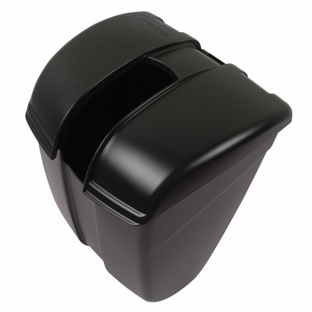 San Jamar SI2000BK Saf-T-Ice® Ice Bin Scoop Holder - 9 1/8" x 8", HDPE Plastic