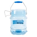 San Jamar SI6100 Round Ice Tote w/ 5 gal Capacity, Clear Blue thumbnail 2