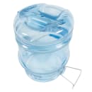 San Jamar SI6100 Round Ice Tote w/ 5 gal Capacity, Clear Blue thumbnail 6