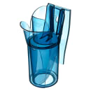 San Jamar SI7700 24 oz Saf-T-Scoop® Round Ice Scoop w/ Knuckle Guard & Guardian™ Holder - Polycarbonate thumbnail 4