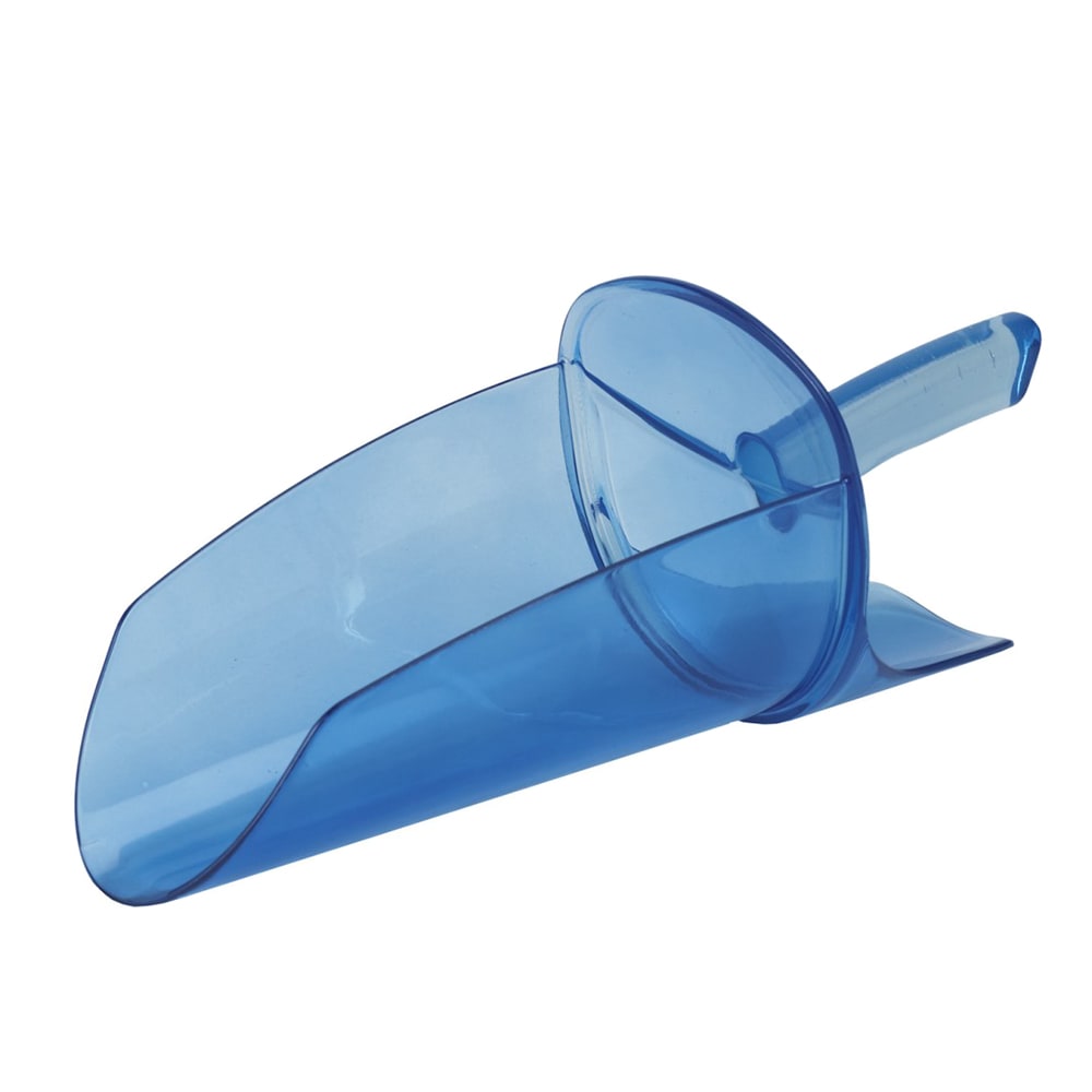 San Jamar SI9500 86 oz Saf-T-Scoop® Round Ice Scoop w/ Knuckle Guard - Polycarbonate