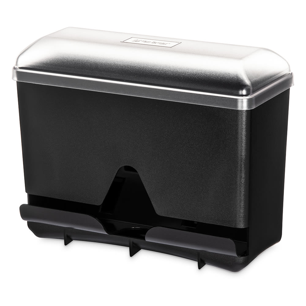 San Jamar ST250 Single Sided Straw Dispenser - 250 Capacity, Black