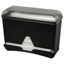 San Jamar ST250 Single Sided Straw Dispenser - 250 Capacity, Black thumbnail 4