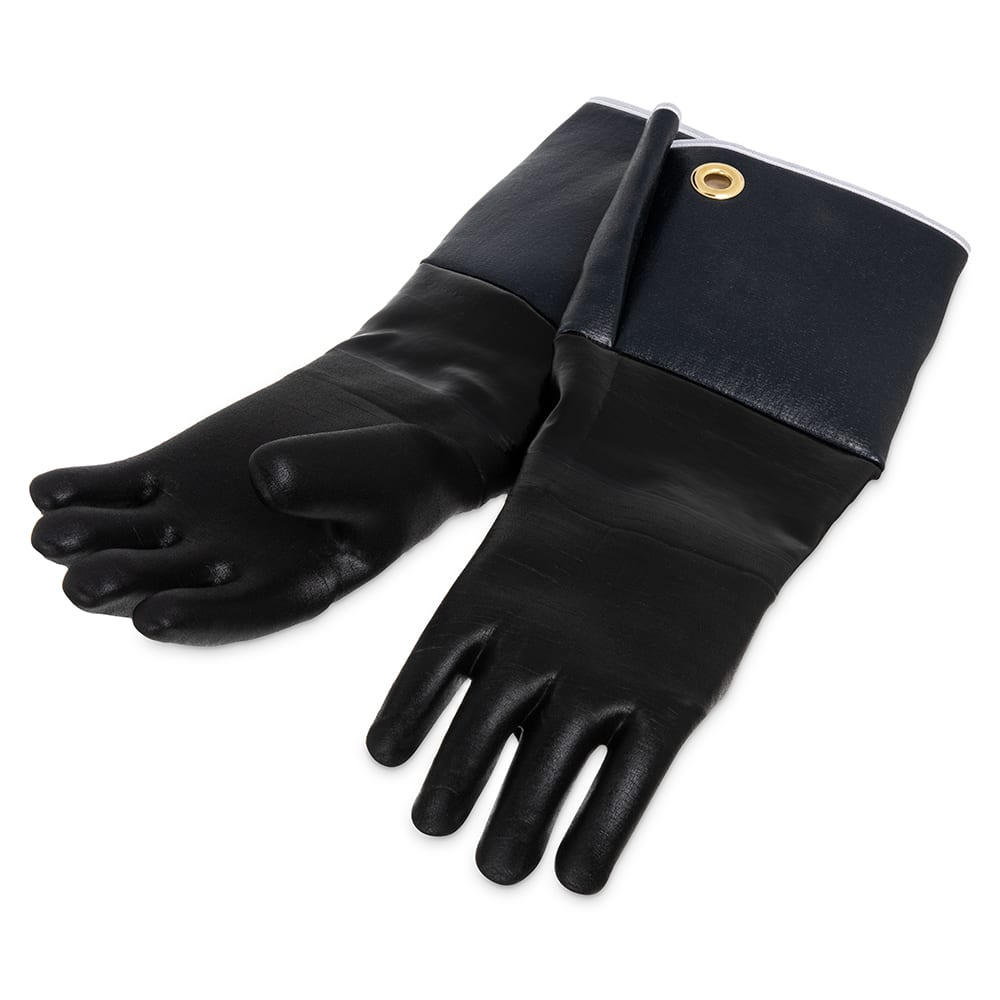 San Jamar T1217 17" Rotissi Glove w/ Cotton Lining - Neoprene, Black