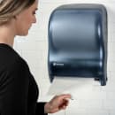 San Jamar T1300TBL Wall Mount Touchless Roll Paper Towel Dispenser - Plastic, Arctic Blue thumbnail 5