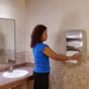 San Jamar T1370SS Wall Mount Touchless Roll Paper Towel Dispenser - Plastic, Stainless thumbnail 6