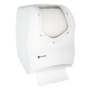 San Jamar T1370WHCL Wall Mount Touchless Roll Paper Towel Dispenser - Plastic, White/Clear thumbnail 3
