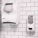 San Jamar T1470WHCL Wall Mount Touchless Roll Paper Towel Dispenser - Plastic, White/Clear thumbnail 6