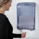 San Jamar T1700TBL Wall Mount Paper Towel Dispenser for C Fold or Multifold - Plastic, Arctic Blue thumbnail 5