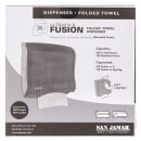 San Jamar T1755TBK Wall Mount Paper Towel Dispenser w/ 240 C Fold Capacity - Plastic, Black Pearl thumbnail 7