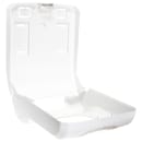 San Jamar T1770WHCL Wall Mount Paper Towel Dispenser w/ (500) Multifold Capacity - Plastic, White/Clear thumbnail 4