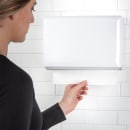 San Jamar T1800WH Wall Mount Paper Towel Dispenser for Singlefold - Steel, White thumbnail 5