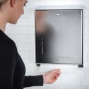 San Jamar T1900XC Wall Mount Paper Towel Dispenser for C Fold or Multifold - Steel, Matte Chrome thumbnail 5