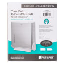 San Jamar T1905XC Wall Mount Paper Towel Dispenser for C Fold or Multifold - Steel, Bright Chrome thumbnail 7