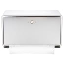 San Jamar T1950XC Wall Mount Mini Paper Towel Dispenser for C Fold or Multifold - Steel, Matte Chrome thumbnail 2