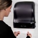 San Jamar T7400TBK Wall Mount Touchless Roll Paper Towel Dispenser - Plastic, Black Pearl thumbnail 5