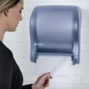 San Jamar T8000TBL Wall Mount Touchless Roll Paper Towel Dispenser - Plastic, Arctic Blue thumbnail 5