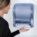 San Jamar T8400TBL Wall Mount Touchless Roll Paper Towel Dispenser - Plastic, Arctic Blue thumbnail 5
