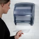 San Jamar T850TBL Wall Mount Roll Paper Towel Dispenser - Plastic, Arctic Blue thumbnail 5