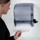San Jamar T950TBL Wall Mount Roll Paper Towel Dispenser - Plastic, Arctic Blue thumbnail 10