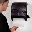 San Jamar T990TBK Wall Mount Roll Paper Towel Dispenser - Plastic, Black Pearl thumbnail 6