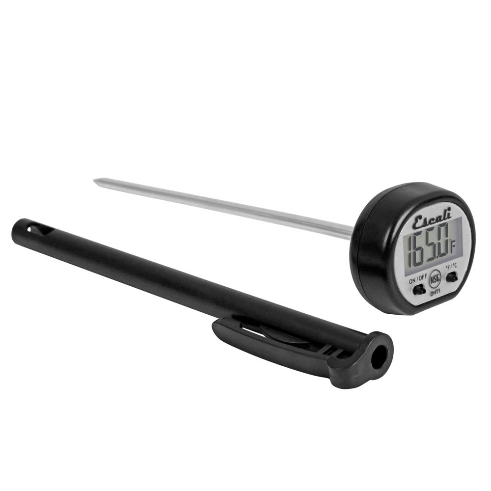San Jamar THDGPCKT Escali 4 3/4" Digital Pocket Thermometer w/  40° to 392°F Temperature Range