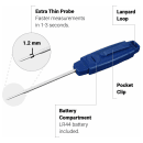 San Jamar THDGWP Waterproof Digital Thermometer w/ 3" Stem, -58 to 482 Degrees F thumbnail 4