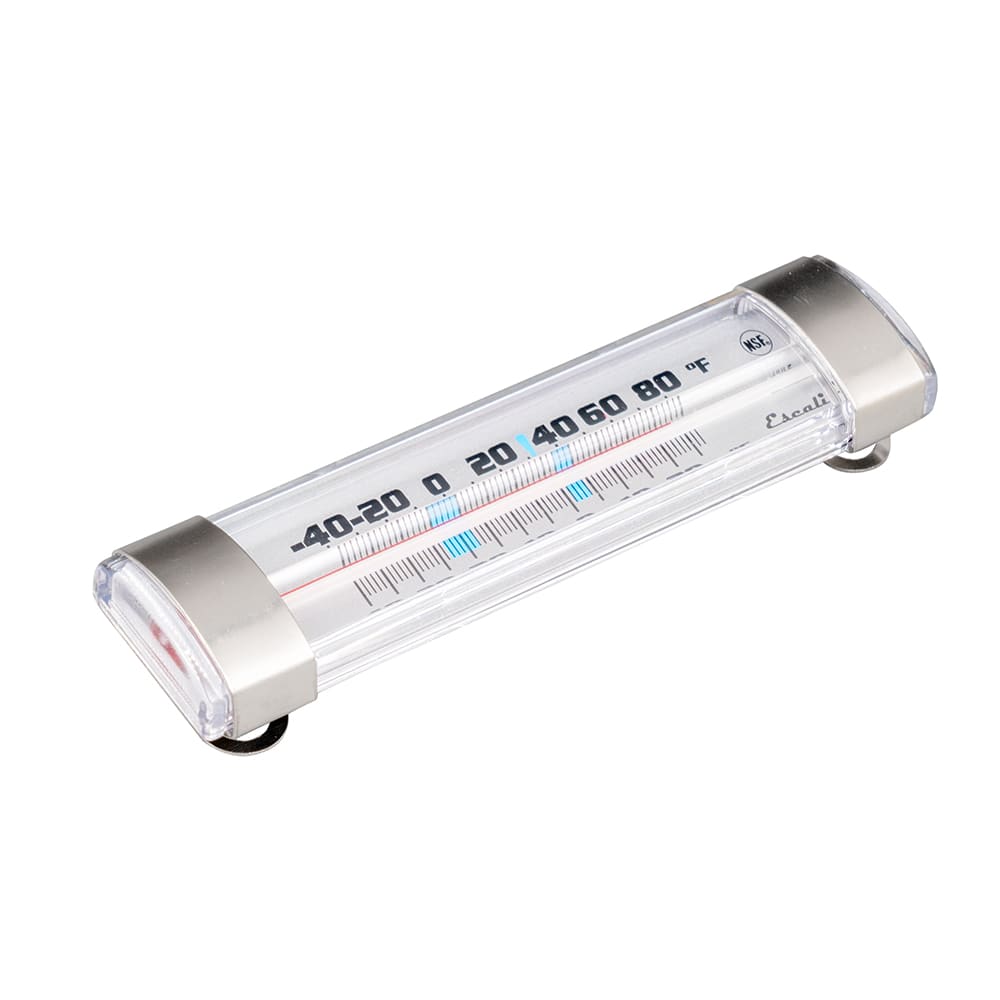 San Jamar THDLRFG Escali 4 3/4" Tube Refrigerator/Freezer Thermometer w/  40° to 80°F Temperature Range