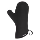 San Jamar UCMX13BK 13" Conventional Oven Mitt - Neoprene, Black thumbnail 2