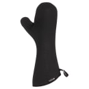 San Jamar UCMX17BK 17" Conventional Oven Mitt - Neoprene, Black thumbnail 2