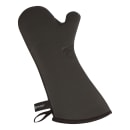 San Jamar UCMX17BK 17" Conventional Oven Mitt - Neoprene, Black thumbnail 3