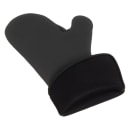 San Jamar UCMX17BK 17" Conventional Oven Mitt - Neoprene, Black thumbnail 5