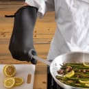 San Jamar UCMX17BK 17" Conventional Oven Mitt - Neoprene, Black thumbnail 7