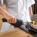 San Jamar UHP77BK Flexible Hot Pad w/ Textured Material, Protects 500 F for 30 Sec, 7" Sq, Black thumbnail 6