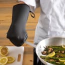 San Jamar UPM15BK 15" Puppet Oven Mitt - Neoprene, Black thumbnail 5