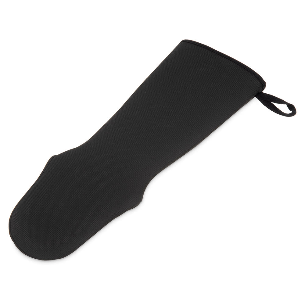 San Jamar UPM17BK 17" Puppet Oven Mitt - Neoprene, Black