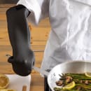 San Jamar UPM17BK 17" Puppet Oven Mitt - Neoprene, Black thumbnail 5