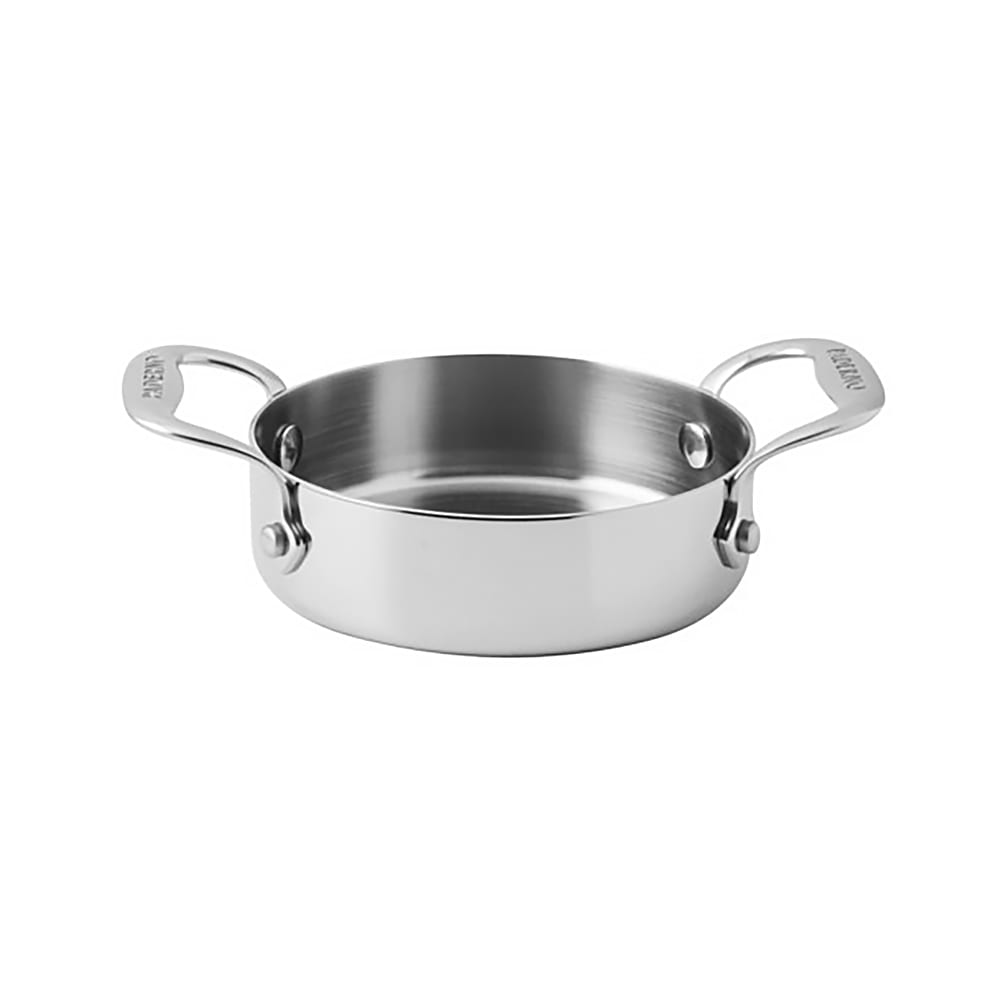 Paderno 11 3/4 oz Aluminum/Stainless Steel Mini Omelet Pan Ramekin, Silver (12215-12)