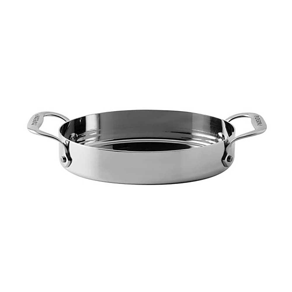 Paderno 16 1/4 oz Aluminum/Stainless Steel Mini Baking Dish Ramekin, Silver (12238-17)